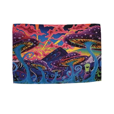 Banner Mushrooms Psychedelic Experiance Trippy 2'X3' Foto 1 de 3