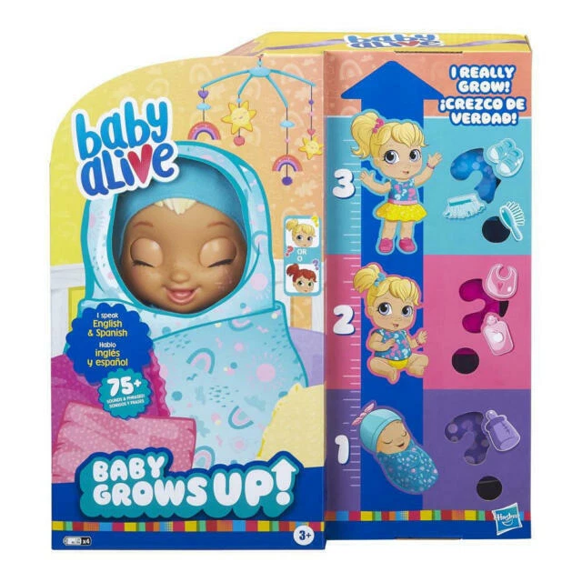 Hasbro Baby Alive Baby Grows Up Doll with Accessories - Multicolored