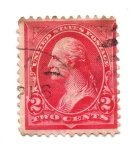 1897 SELLO US SCOTT 267 ""Washington"" 2 CENTAVOS USADO Perf 12 (b28) - Imagen 1 de 1