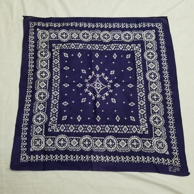 Pañuelo Pañuelo Paisley Motociclista Vintage Color Rápido Azul Índigo RN 23733 Foto 1 de 3