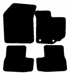 Tailored For Suzuki Splash 2008 onwards Black Basic Car Mats Autostyle - Picture 1 of 4