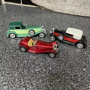 Matchbox Models Of Yesteryear set of 3 Diecast Cars Town Car, Riley,Duesenberg. - Picture 1 of 8