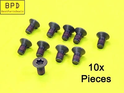 10x Perno de tornillo de cabeza plana métrico TORX M6 x 1 paso x 12 mm de longitud TX30 Foto 1 de 4