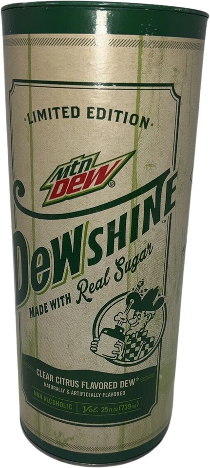 Mountain Dew DEWshine 25 Fl.oz Limited Edition Collectible Glass Jug