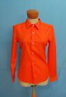 A.P.C. Rue De Fleurus Paris Solid Orange Cotton Women Shirt L/S 36