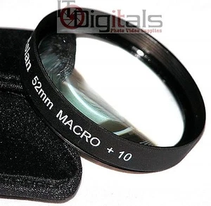 52mm Macro +10 Close-Up Lens Filter No.10 For DSLR SLR Film Digital Movie Camera - Picture 1 of 1