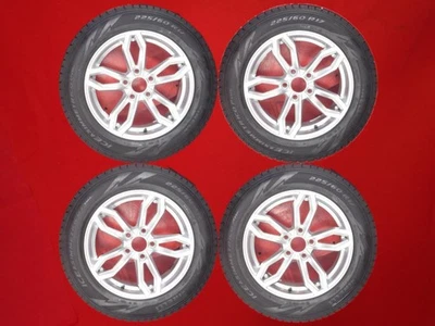 JDM BMW 4-Piece Set: Pirelli Ice Asymmetric Plus 225/60R17 99Q AGA Wel No Tires - Image 1 of 4