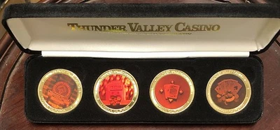 Thunder Valley Casino Hologram Chips Grand Opening 2003 Logo RARE Collectibles - Image 1 of 4