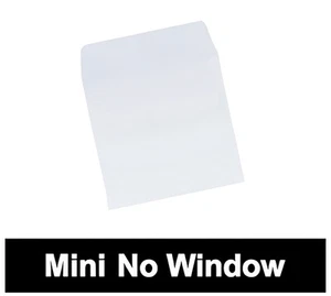100 3" Mini Papier CD Hüllen mit Klappe (ohne Fenster) - Bild 1 von 1