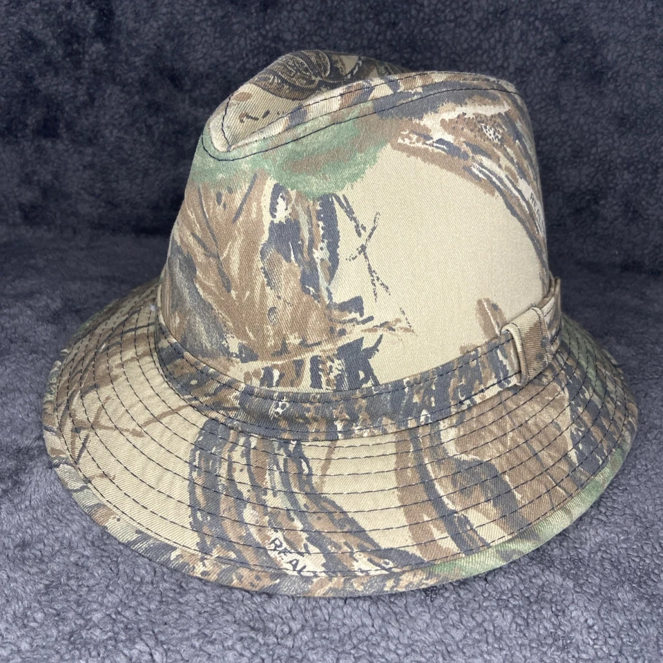 Outdoor Cap Company Men's Real Tree Advantage Camo Fedora Hat Hunting Trapper MD - Image 1 of 4