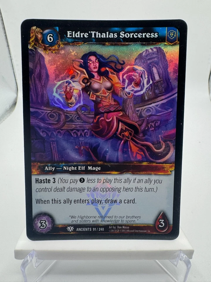 World of Warcraft TCG Foil Promo War of the Ancients Eldre'Thalas Sorceress - Image 1 of 1