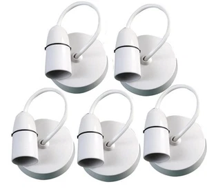 PRO ELEC - Pendant Lampu Siling 6 Inci, 6A, Putih, Pek 5 - Picture 1 of 1