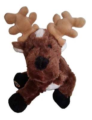 Ganz Reindeer Moose Stuffed Plush Animal 9" Brown ~ No Code - Image 1 of 4