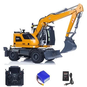 Excavadora de ruedas hidráulica 1/14 RC RTR 3 brazos LR914 excavadora de metales PL18EV Lite radio - Imagen 1 de 12