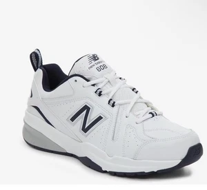 New Balance 608 v5 Training Shoe MX608WN5 White/Navy Men’s 11.5 4E Extra Wide - Picture 1 of 8