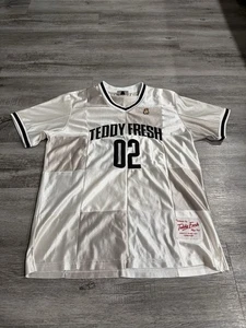 Teddy Fresh Jersey Street Fashion Gr. Medium Silber Polyester Streetwear - Bild 1 von 4