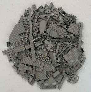 Lot of 1 Pound Vintage LEGO Classic Space & Castle Old Light Gray Parts & Pieces - Picture 1 of 6