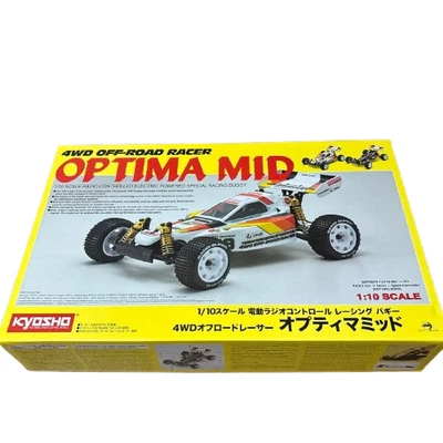 Kyosho Optima Mid 1/10 4WD Electric RC Racing Buggy Off-Road Unused Japan - Image 1 of 4