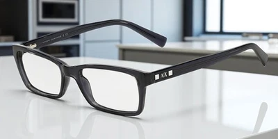 Lente de demostración transparente gris ARMANI EXCHANGE AX3007 8005 53 mm para hombre Foto 1 de 4