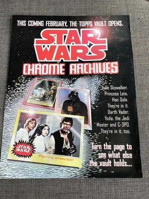 Star Wars - Chrome Archives -  Original  A4 Flyer / Sell Sheet /Poster - Image 1 of 2