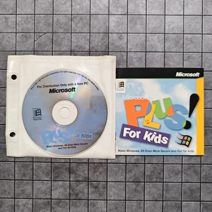 Microsoft Plus! For Kids – Windows 95 - 1997 - w/Manual - NEW CLEAN DISC! - Picture 1 of 3