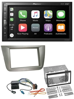 Pioneer USB MP3 DAB 2DIN Bluetooth Autoradio für Seat Altea XL Altea Toledo silb - Bild 1 von 4