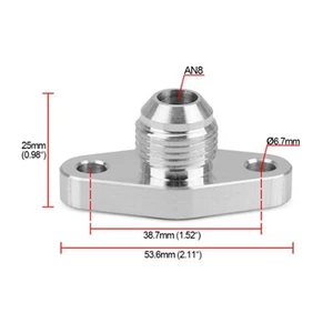 Turbo Oil Return 8AN Drain Flange 1.5in For GT15 GT17 IHI RHF4 TD04 ADP - Picture 1 of 10