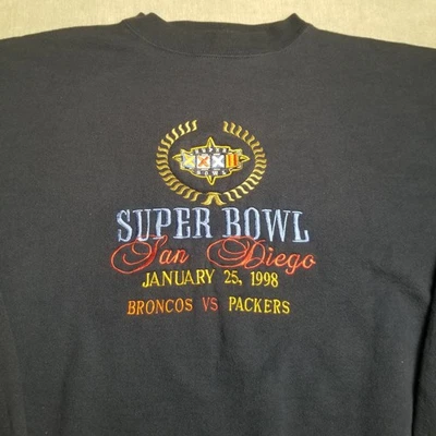 Sudadera De Colección Superbowl 32 XXXIII Broncos PACKERS NFL 1998 EE. UU. Talla XXL Logo 7 Foto 1 de 4