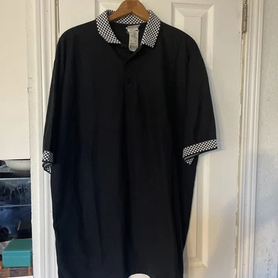 NUEVO Polo Deportivo Hartwell De Colección Nascar Cuadros Negro Hombres XXL Foto 1 de 4