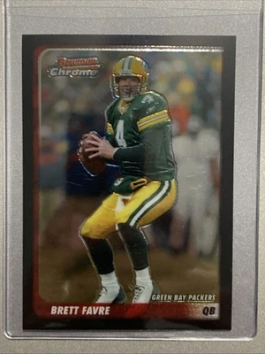 2003 Bowman Chrome Brett Favre Refractor #1 Green Bay Packers - Image 1 of 4