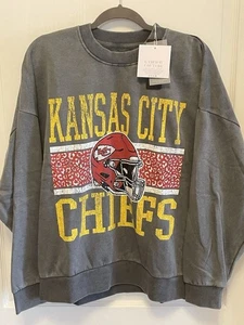 Sweatshirt Kansas City Chiefs grau Gr. XL Oversized NEU U/Arm 52 - Bild 1 von 7