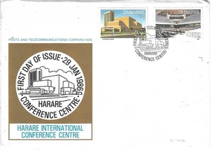 ZIMBABWE, FDC - HARARE INTERNATIONAL CONFERENCE CENTRE - 29.01.86 (25-2623) - Picture 1 of 1