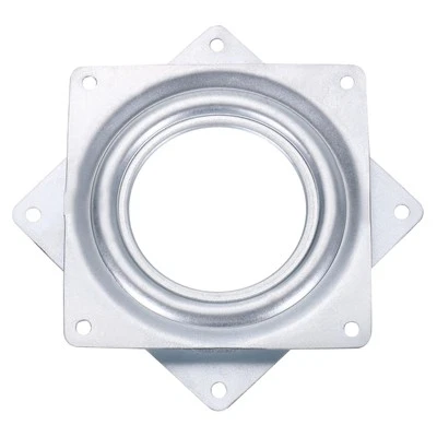 4-Zoll-Barhocker-Drehgelenk, 360° drehbar, Silber (95x8mm), für Liegestuhl/Tisch - Bild 1 von 4