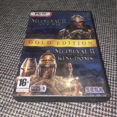 MEDIEVAL II TOTAL WAR 2 GOLD Pc inc Base Game + KINGDOMS Add-On Expansion Pack - Image 1 of 3