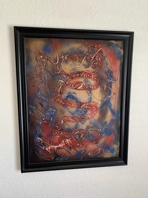 原装 80 年代抽象格拉菲蒂喷漆纽约罗莎里奥·普罗文萨 #39 — 第 1/4 张图片