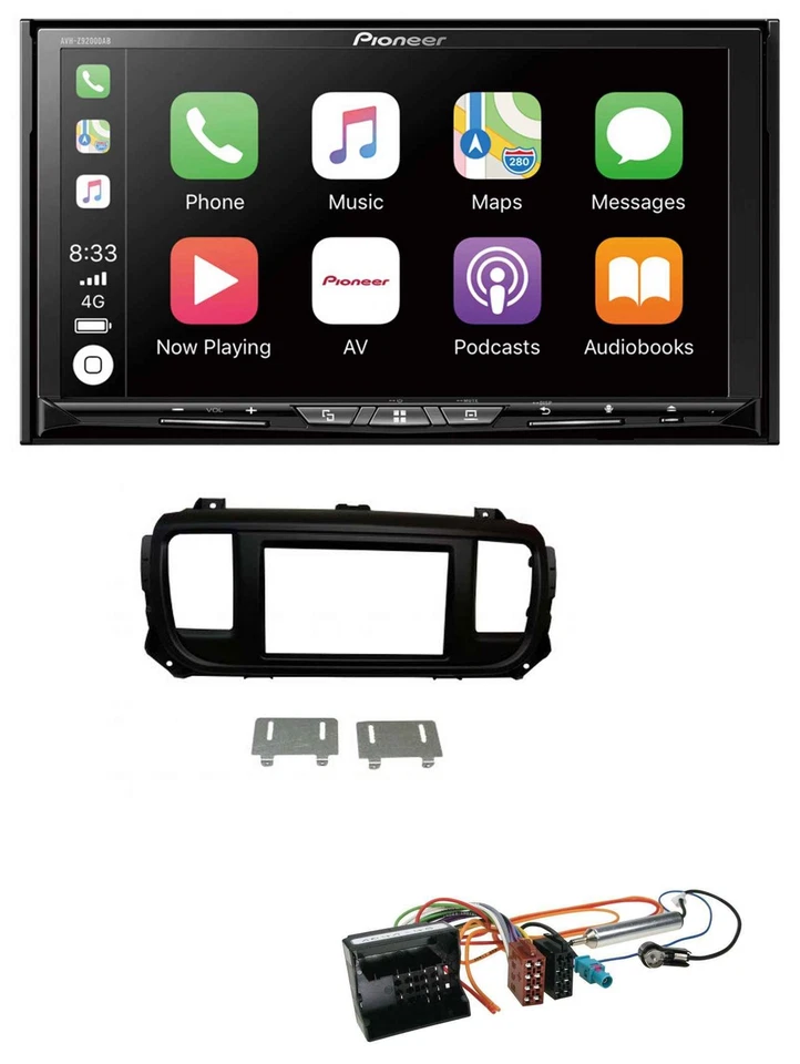 Pioneer 2DIN MP3 USB DAB DVD Bluetooth Autoradio für Citroen Jumpy Dispatch Spac - Bild 1 von 4