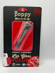 XO Poppy Red Lip Gloss Holder Cellphone MAGSAFE COMPATIBLE Snap On &Snap Off - Picture 1 of 5