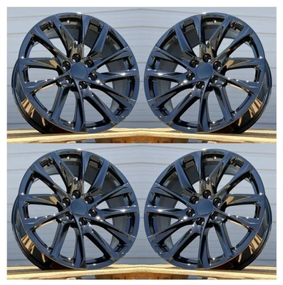 Llantas de 22 pulgadas para Cadillac Escalade 2010-2026 llantas 22x9 negro brillante nuevas Foto 1 de 4