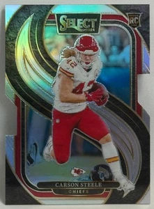2024 Panini Select Football - Carson Steele - Silver Prizm Die-Cut #142 - Foto 1 di 2