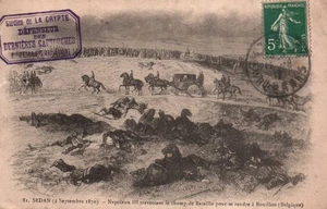 CPA SEDAN ARDENNES 08 - SEPTEMBRE 1870 NAPOLEON III TRAVERSANT CHAMP DE BATAILLE - Picture 1 of 2