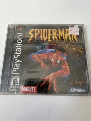 Sealed - Spider-Man (SONY PlayStation 1, 2000) - Black Label K-Mart Sticker - Image 1 of 4