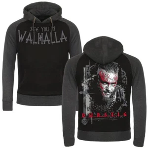 Herren Kapuzenpullover Durstige Wikinger Ragnar Krieger Schlacht warrior skal - Bild 1 von 13