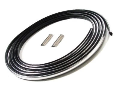 Ford F100 1977-1998 F150 F250 F350 junta ventana trasera sello cromo tira de bloqueo Foto 1 de 2