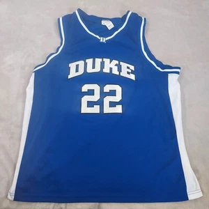 Vintage Foot Locker Duke Blue Devils Jersey Extra Large Basketball Y2K Blue Home - Picture 1 of 13