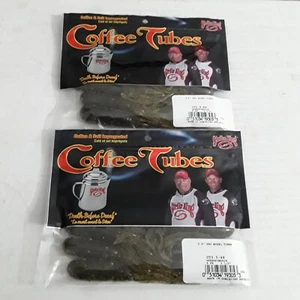 Strike King 3.5" Pro Model Coffee Tubes Green Pumpkin 8pk Lot of 2 CT3.5-46 - Picture 1 of 3