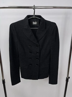 Dolce & Gabbana Blazer Size 40 Black Vintage - Image 1 of 4