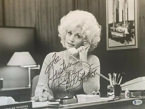 Dolly Parton signed autographed 11x14 Photo 9 to 5 Huge Extremely Rare COA Cover