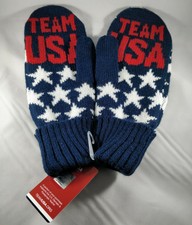 *NEW* Genuine Team USA™ 2018 Winter Olympics Mittens Gloves American Flag Stars