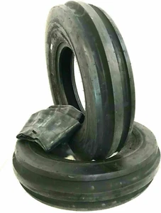 Two 5.00-15, 5.00X15, 3 Rib F2 Tractor Farm 2 TIRES + 2 TUBES 500-15 - Picture 1 of 1