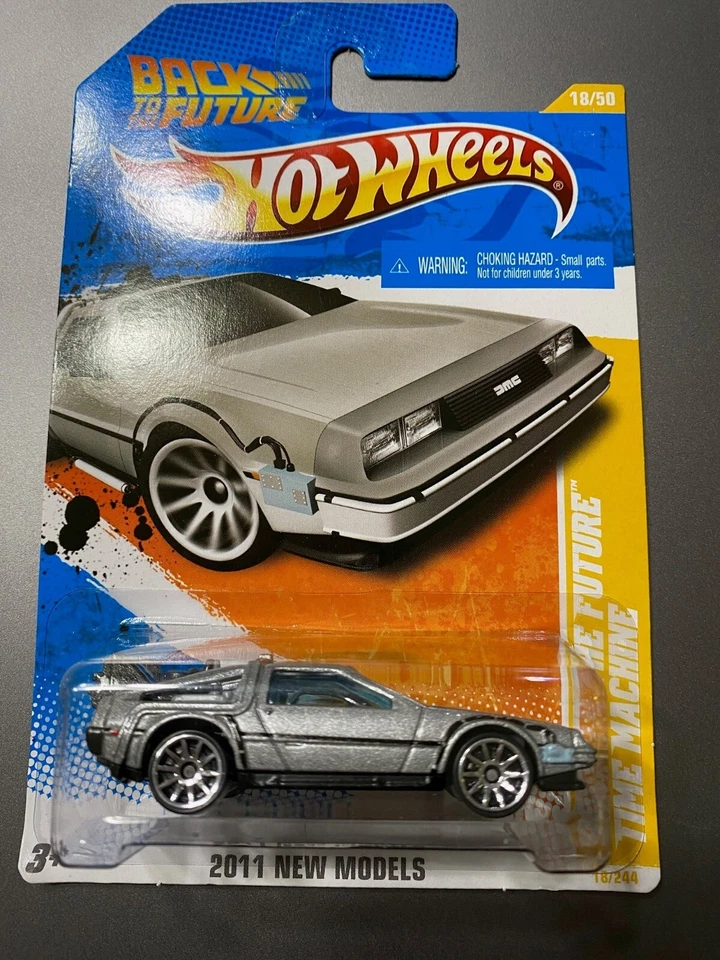2011 Hot Wheels New Models Back to the Future Time Machine DeLorean - Image 1 of 1